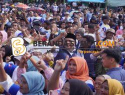 Ribuan Masyarakat Saksikan Pelantikan Tim Pemenangan Paslon KEDAN