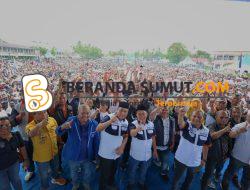 Puluhan Ribu Pendukung KEDAN Padati Lapangan Merdeka Barus