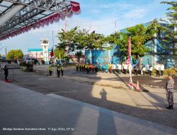 Pelindo Sibolga Gelar Upacara HUT ke-81 RI, Branch Manager Tekankan Kerja Keras dan Gotong Royong